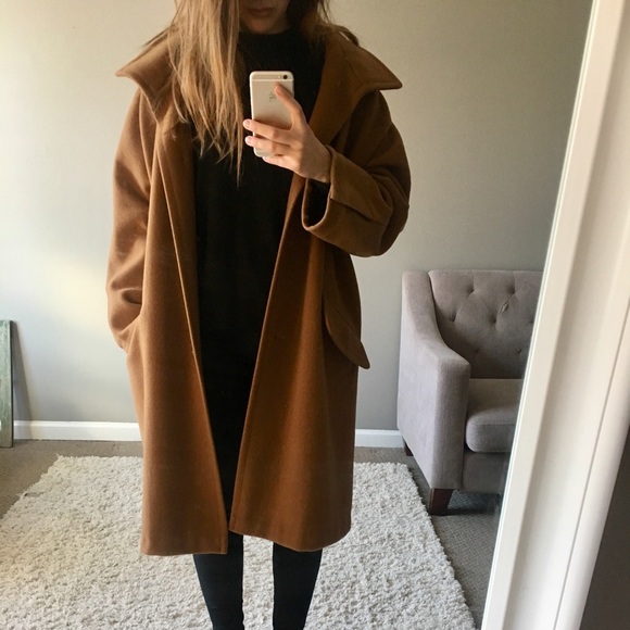 Jackets & Blazers - Vintage Long Wool-blend Coat